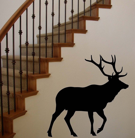 Items similar to Elk Vinyl Wall Decal (LARGE) on Etsy