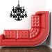 Elegant Chandelier viny wall decal