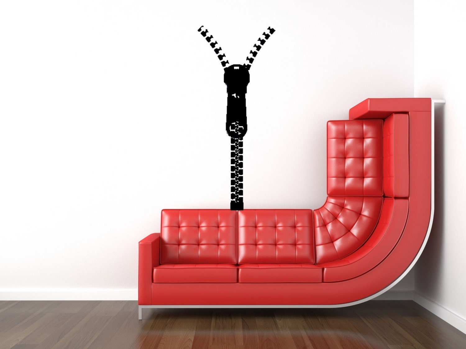 Zipper vinyl Wall Decal