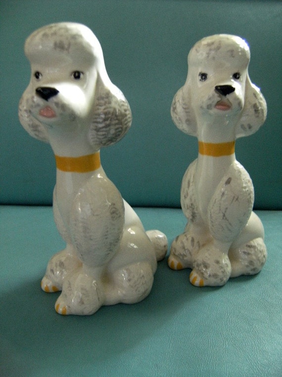 ceramic poodle figurines