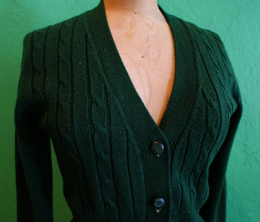 vintage-dark-green-cardigan-sweater-sz-xs-by-themodernhistoric