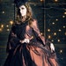 Copper and Black Gothic Victorian Marie Antoinette Steampunk Gown Medium In Stock