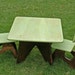 Custom made modern child table and chair set