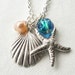 Starfish and Sea Shell Beach Charm Necklace