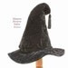 Witch Hat Large Black Velvet Isadora with Tassel ~ by Shannon Dockery Bakos