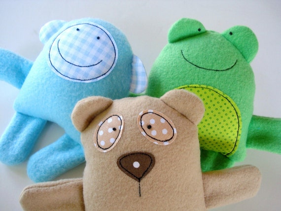 Toy Sewing Pattern PDF ePATTERN for Baby Animal Softies