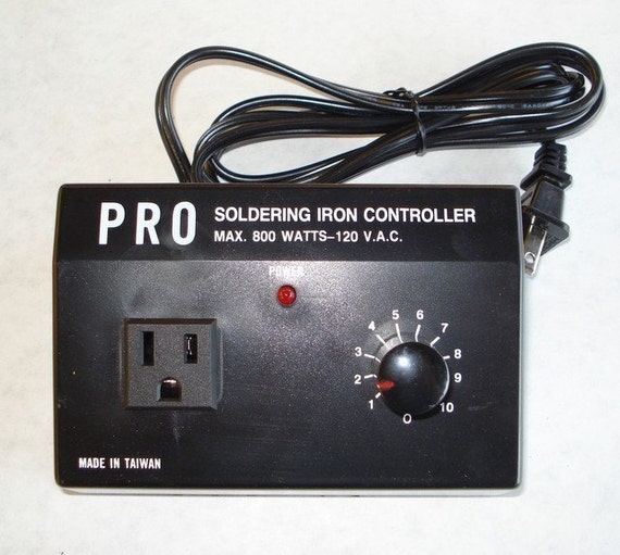 Rheostat. Soldering iron temperature controller.