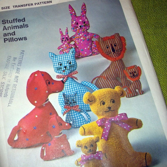 vintage stuffed animals 1970's