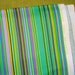 Vintage Cotton Fabric - STRIPES - Lime - Puple - Teal - Very Striking