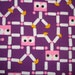 1970s Vintage Fabric - Purple People Eaters Yardage - Klopman Mills