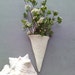 Porcelain Victorian Cone Wall Vase