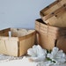 vintage wood strawberry baskets--sets of three--eco friendly
