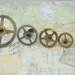 The Artists FINDS--vintage brass Big Ben clock gears and parts---steampunk, altered art, jewelry supplies, mixed media, diy supplies