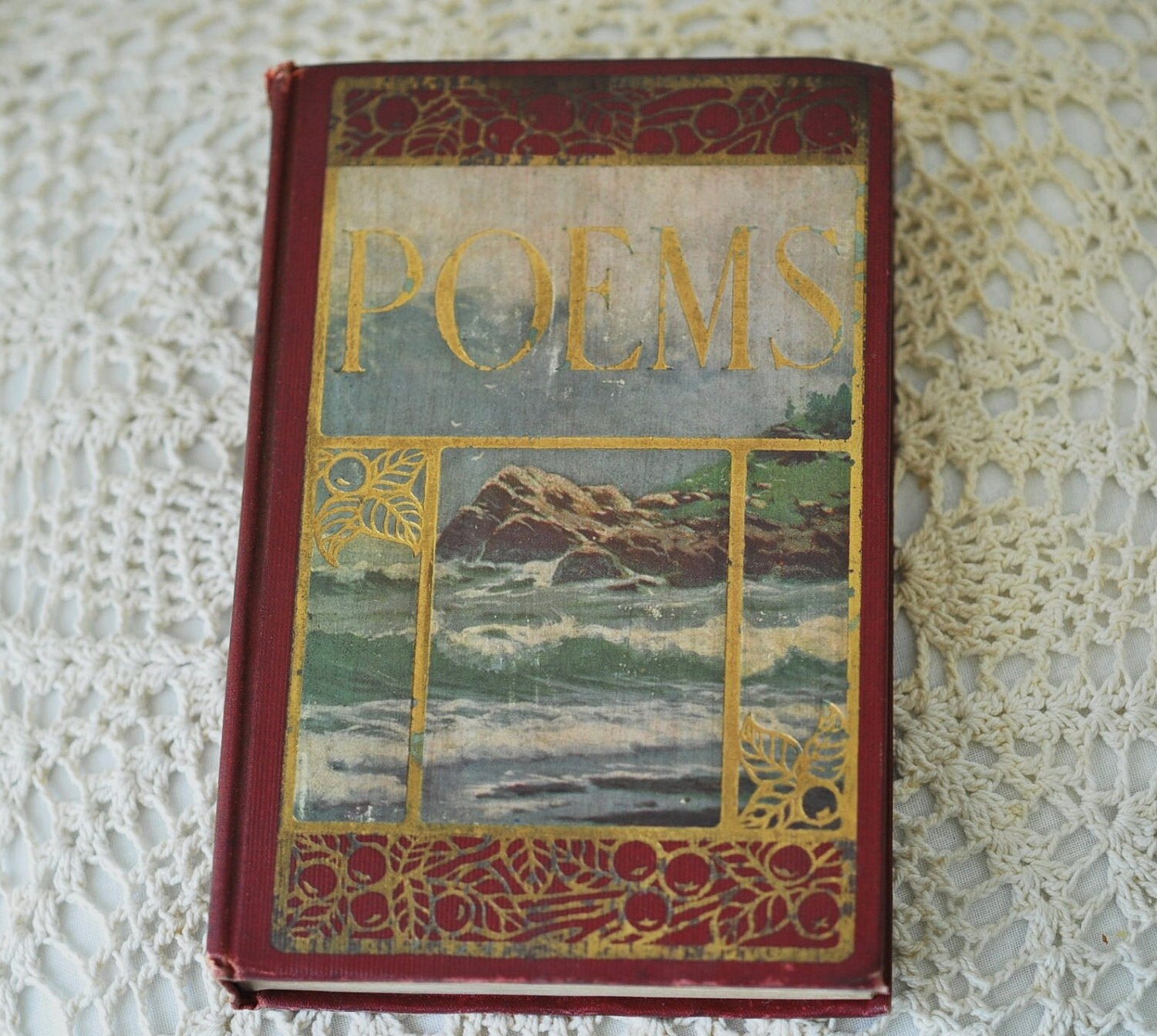 Antique 1800s Book Poems By William Cullen Bryant