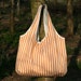 Orange Stripes Beach Bag
