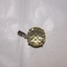 Huge LEMON QUARTZ checkerboard faceted Pendant in Sterling