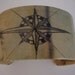 Nautical Compass Decoupage Cuff Bracelet