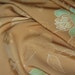 Vintage Japanese Kimono Silk Lovely Flowing Flowers, Berries and Leaves 60ins long