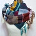 Cora- Brilliant Purple, Magenta and Sailor Blue Handwoven Scarf