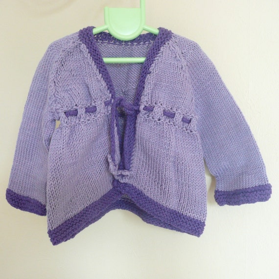 Knitting PATTERN Seamless Bottom Up BABY Cardigan Jacket