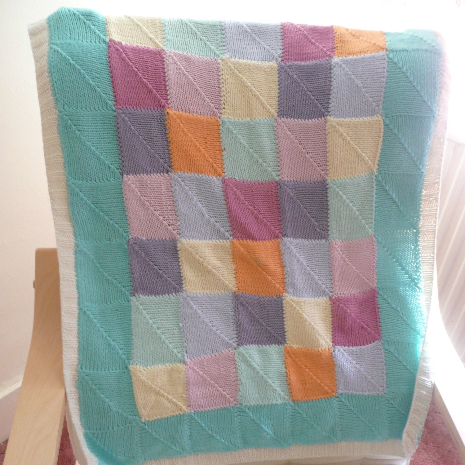 knitted patchwork baby blanket pattern - DriverLayer ...