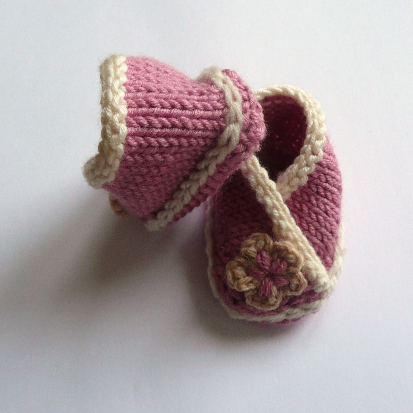 crossover baby booties