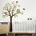 Tree with Owl and Birds - Nursery Vinyl Wall Decal