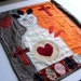 Textile Wall Hanging - Handmade from upcycled fabrics and new - Textile art - The Guide