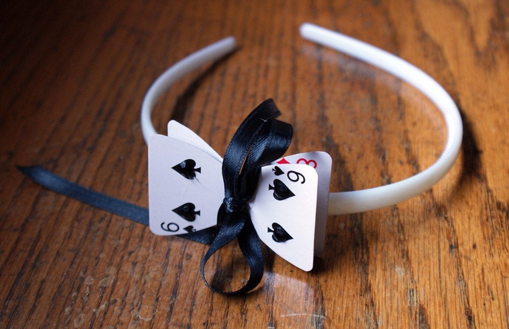 Alice in Wonderland Playing Card Headband