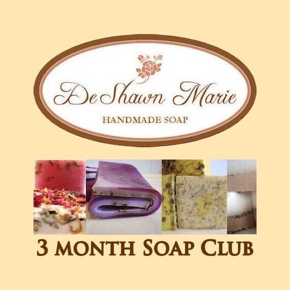 Soap 3 Month Handmade Soap Club Subscription Christmas