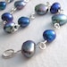 Pearl Bracelet, Cobalt Blue & Peacock Pearl Jewelry