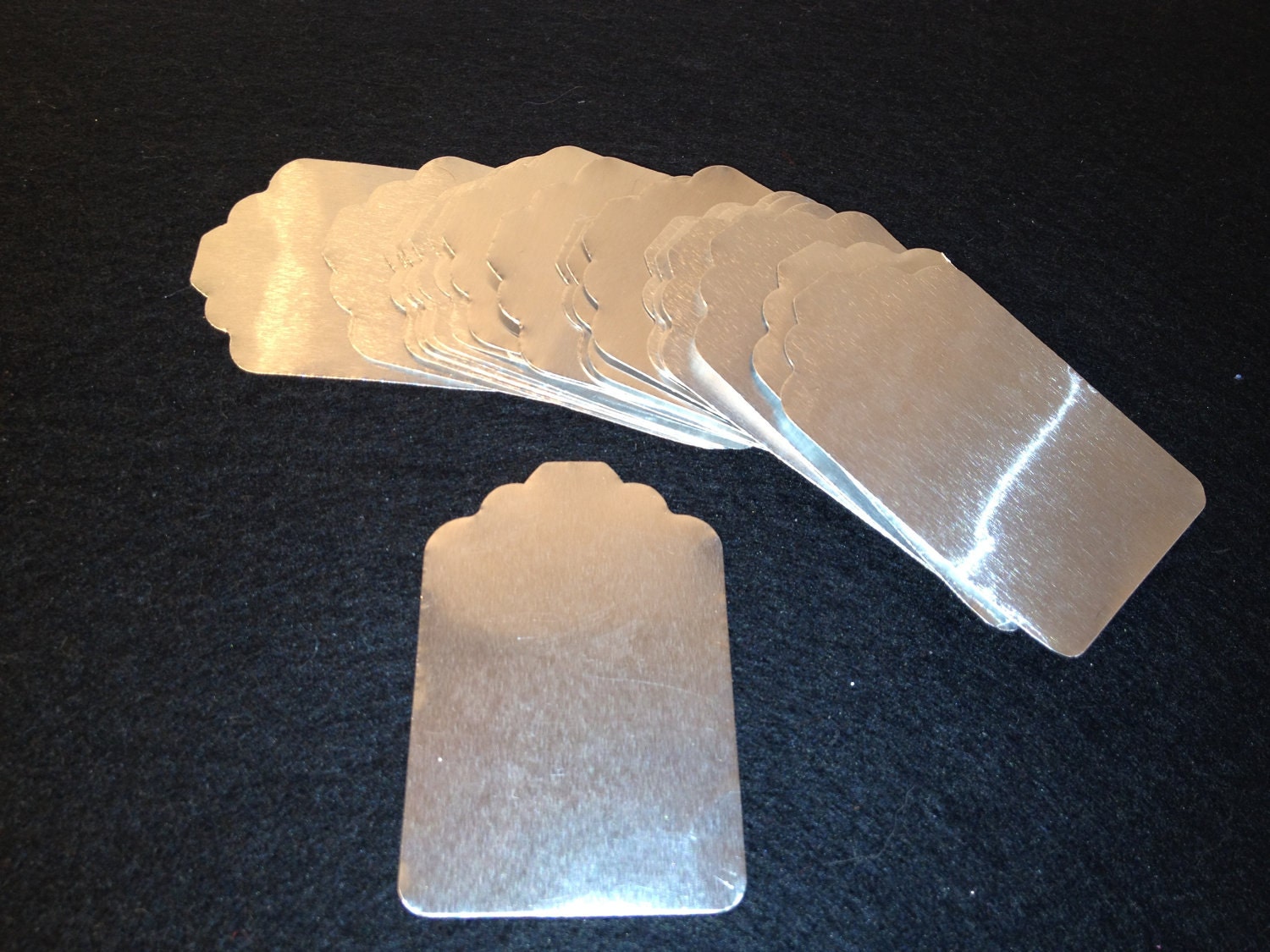 Metal Die Cut Tags 15 Heavy Gauge Aluminum Merchandise Tags