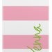 Personalized striped iphone case with name