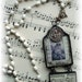 ON SALE Soldered Art glass Arch shaped necklace