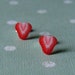 Miniature Fruit Slice Earrings - Sassy Strawberry Studs