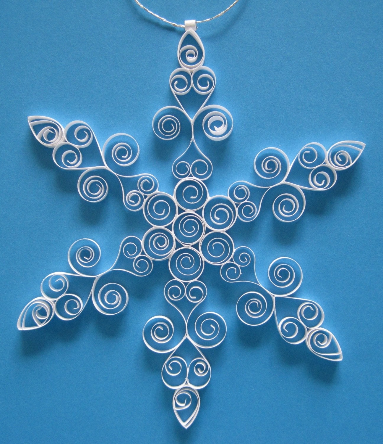 Christmas ornament Ice Fancy: paper quilled snowflake ornament gift packaged Christmas decoration tree ornament holiday decoration winter