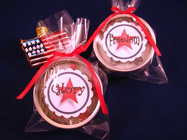 Christmas Ornaments Freedom and Glory mini quilled red, white, and blue Star-shaped Ornaments gift packaged star decorations patriotic decor
