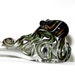 Octopus Medium Hand Blown Glass Reversible Spoon
