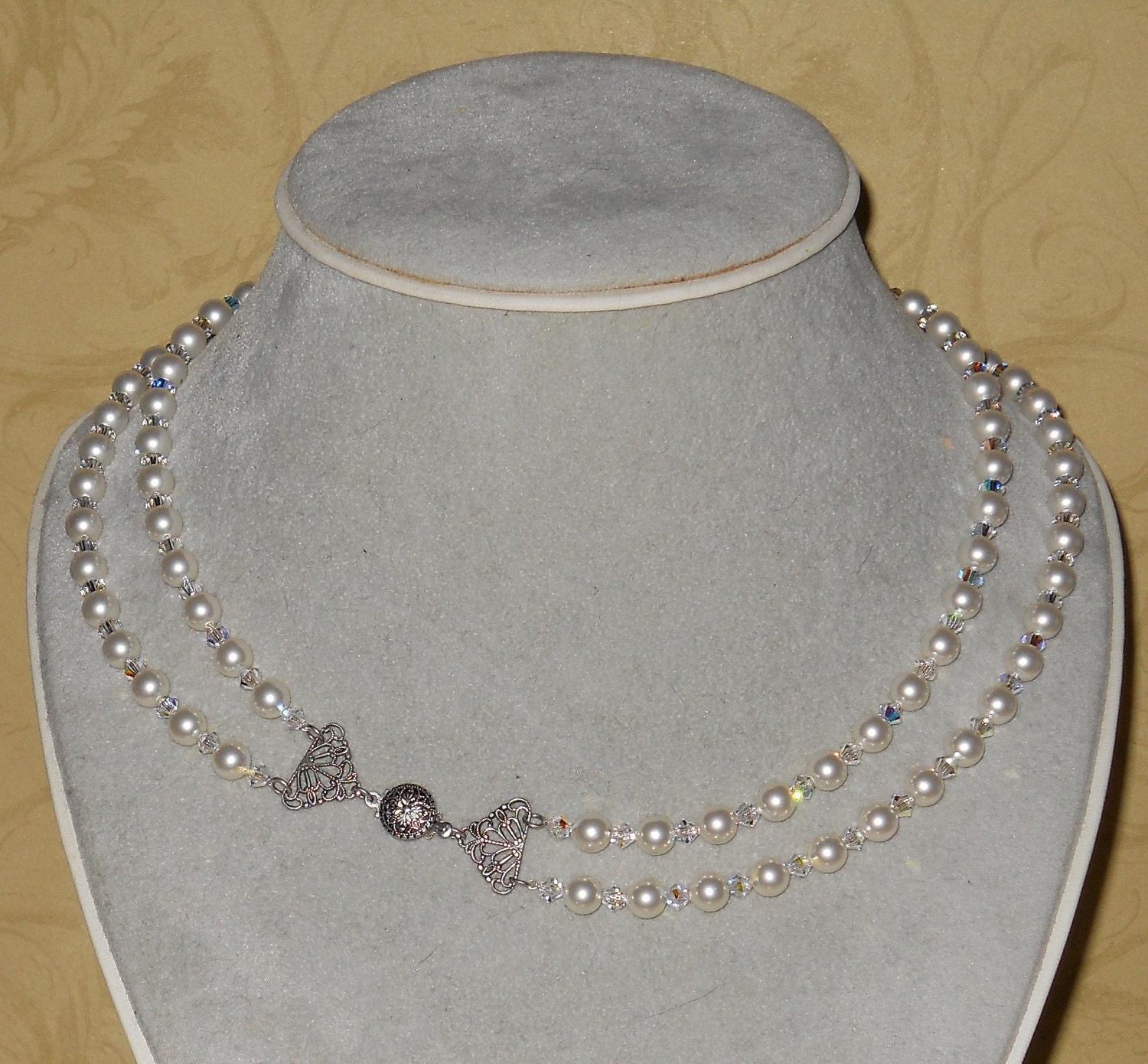 Titanic Jewelry Rose's Swarovski Pearl Crystal Heaven