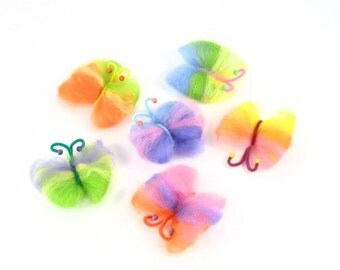 Rainbow Butterfly Wool Craft Kit Waldorf