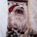 Himalayan Cat Kitten Needlepoint Christmas Stocking