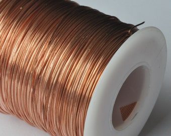 1 LB Roll of Bare Solid Copper Wire Jewelers Quality Your Choice of from 12 thru 28 BEST VALUE