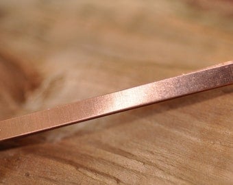 28 g Solid Copper Bezel Wire Strip 3/16 inch width by the foot - Dead Soft Temper