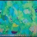 Private Sale - Green Blue Appliqued Fish/Ocean/Starfish/Seahorse Batik Fabric 2.5 yards
