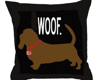 woof dog pillow