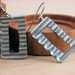 Geometric Drop Earring Dangles Hardware Jewelry Industrial Corrugated Metal Eco Friendly
