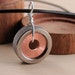 Copper Statement Necklace Pendant Hardware Jewlery Industrial Washers on Leather Cord