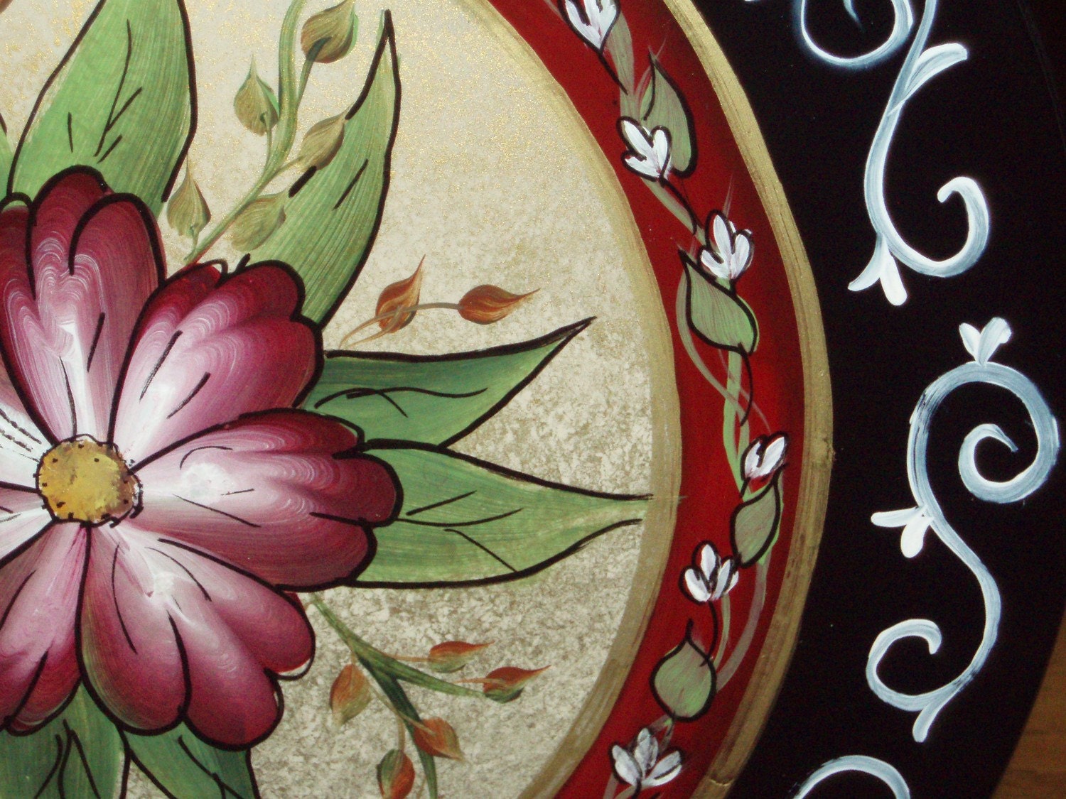 Hand Painted Lazy Susan 15 inch