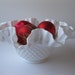 Vintage Fenton Milk Glass Hobnail Flared Bowl