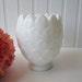 Vintage Imperial Glass Milk Glass Artichoke Vase